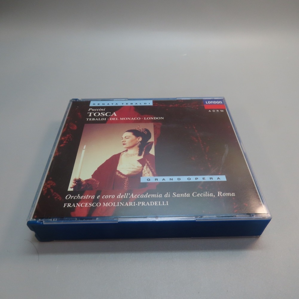 Puccini Tosca Tebaldi Del Monaco London Grand Opera 2 CD 1991‎